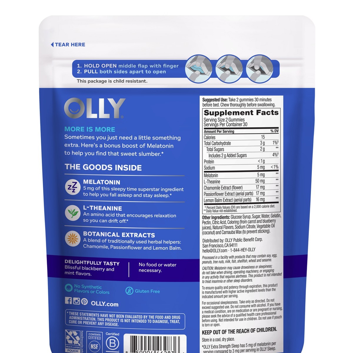 OLLY Extra Strength Sleep Multivitamins Gummies – 60ct