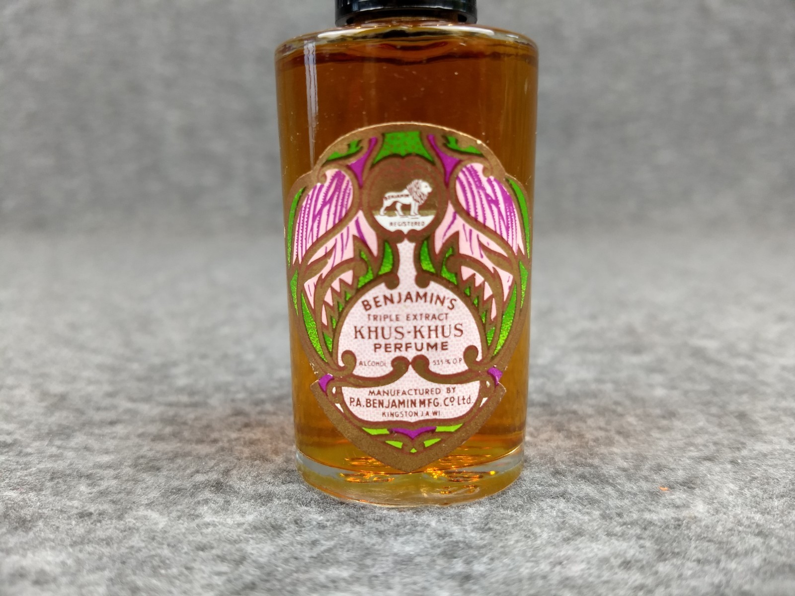 Benjamin’s Triple Extract KHUS KHUS Perfume 1oz Original Vtg Jamaica Splash NEW