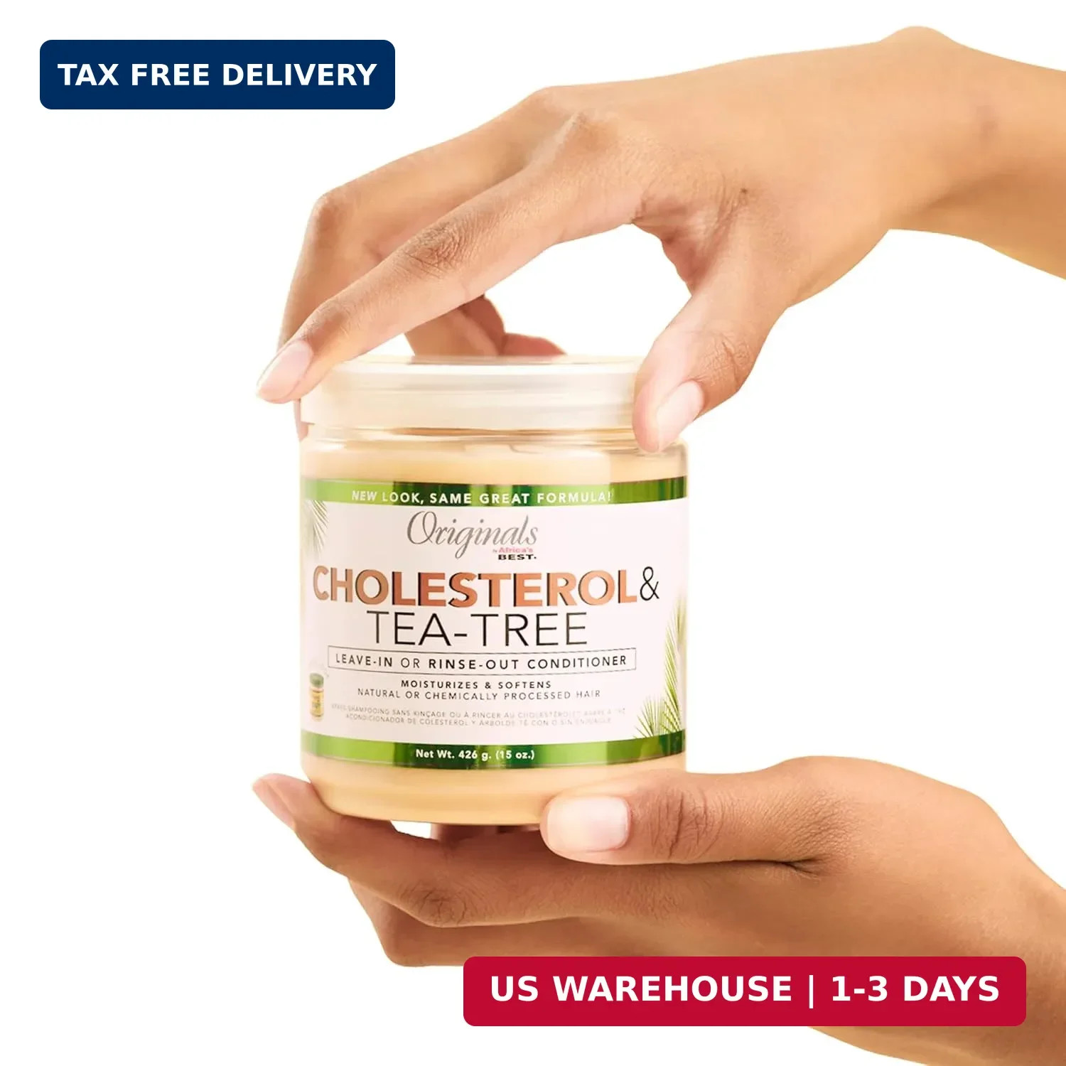 Originals by Africa’s Best Cholesterol Tea Tree Oil, Rinse-Out Plus Leave in Con