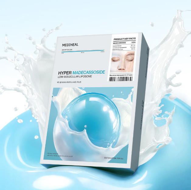 Mediheal Hyper Madecassoside Gel Mask 4 Sheets Soothing Hydrating Face Mask