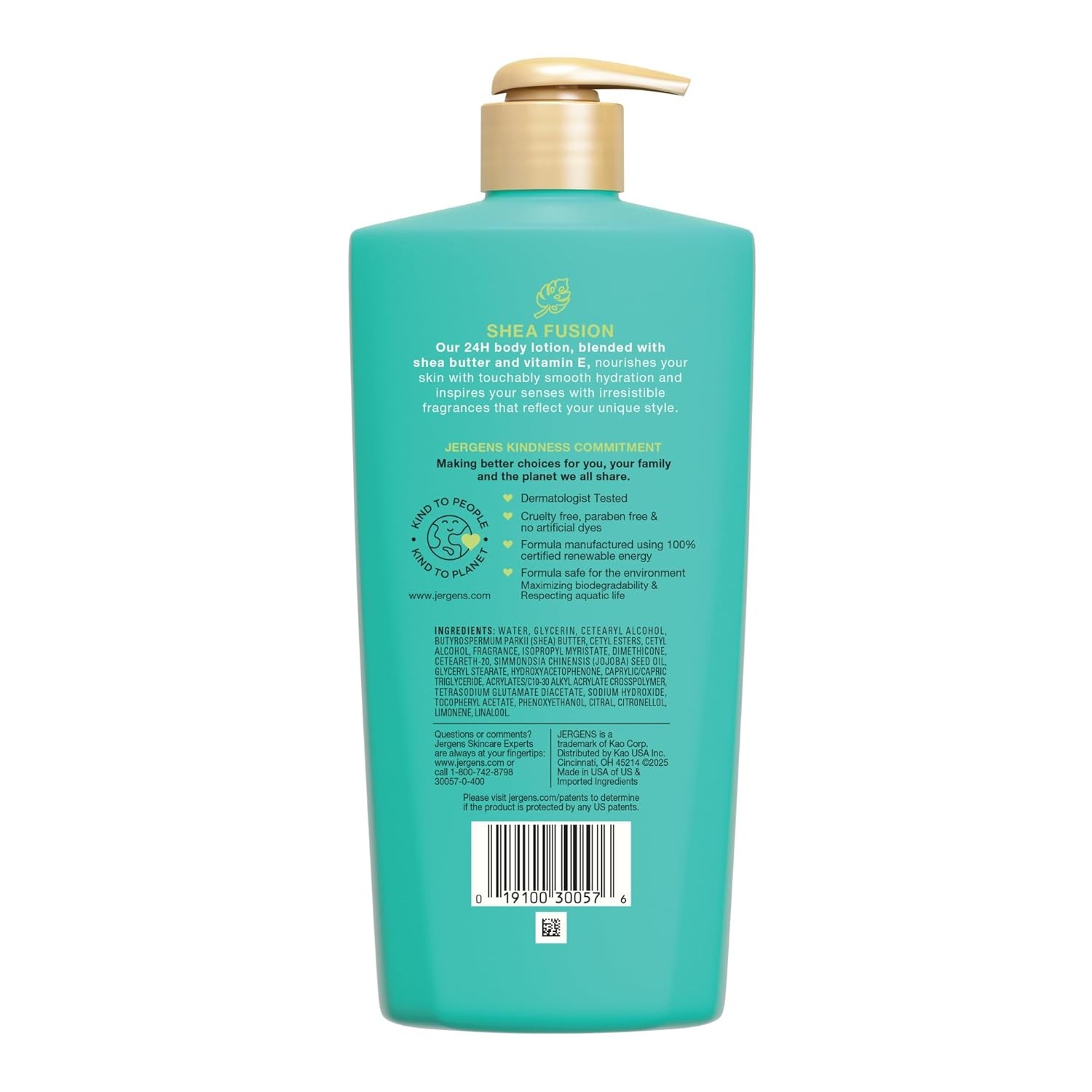 Jergens Shea Fusion Tropical Escape Body Lotion Shea Butter 14 Oz