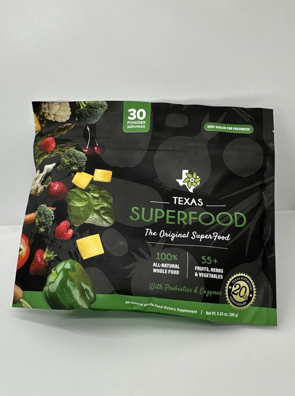 Exp 04/2026 2 – Texas SuperFood – Original Superfood (60 Total Powder Servings)