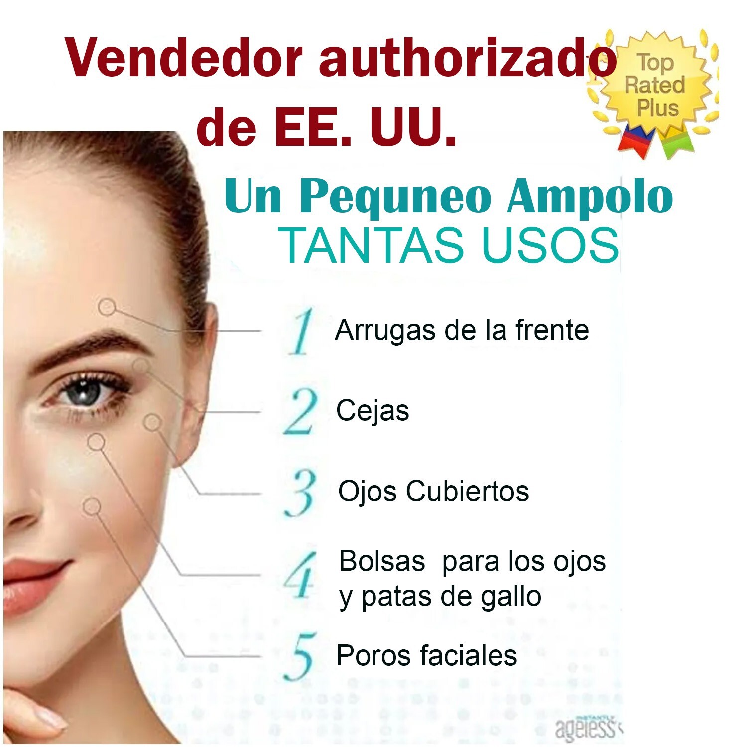 Instantly Ageless, Al instante sin edad Antiarrugas Instant 25 vials Exp 07/2027