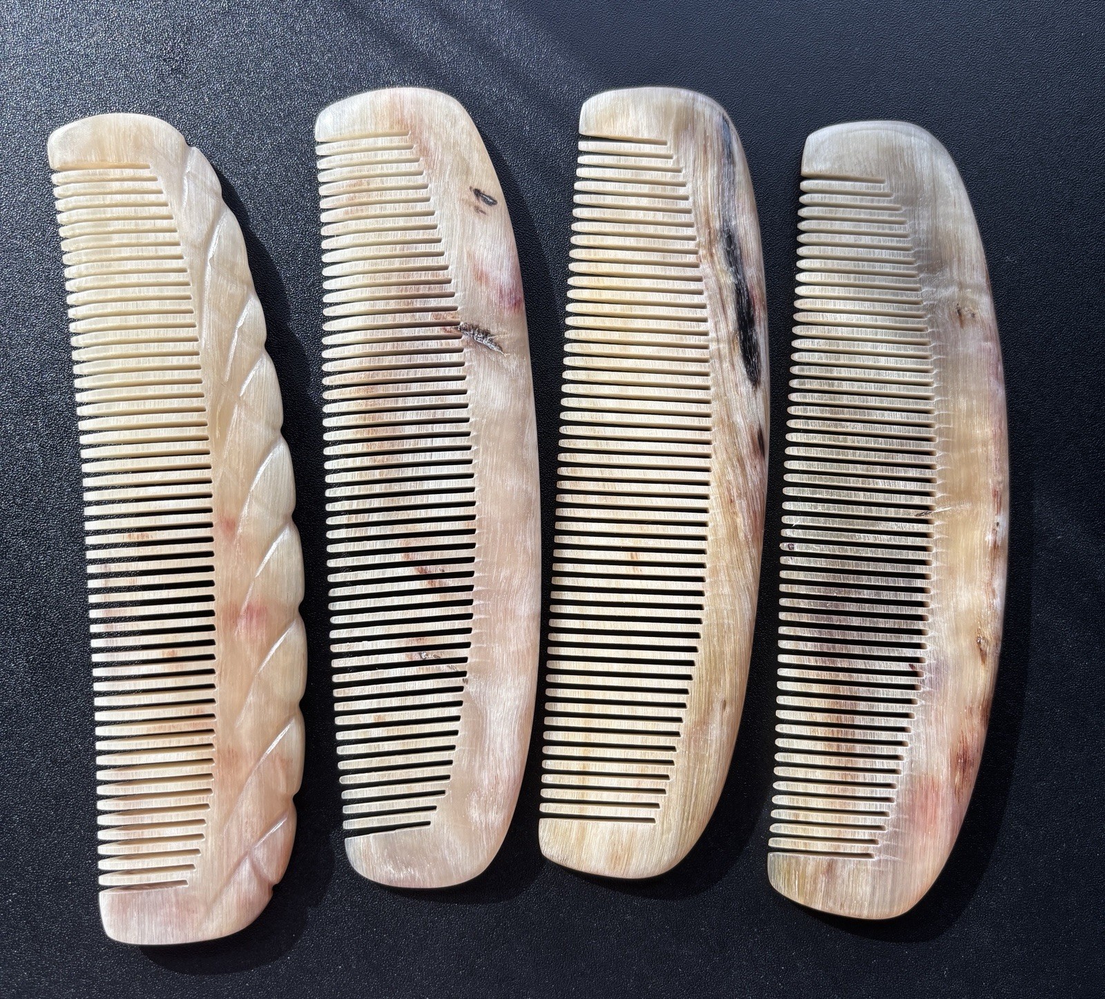 US Local 100% Natural Anti Static Sheep Horn Comb