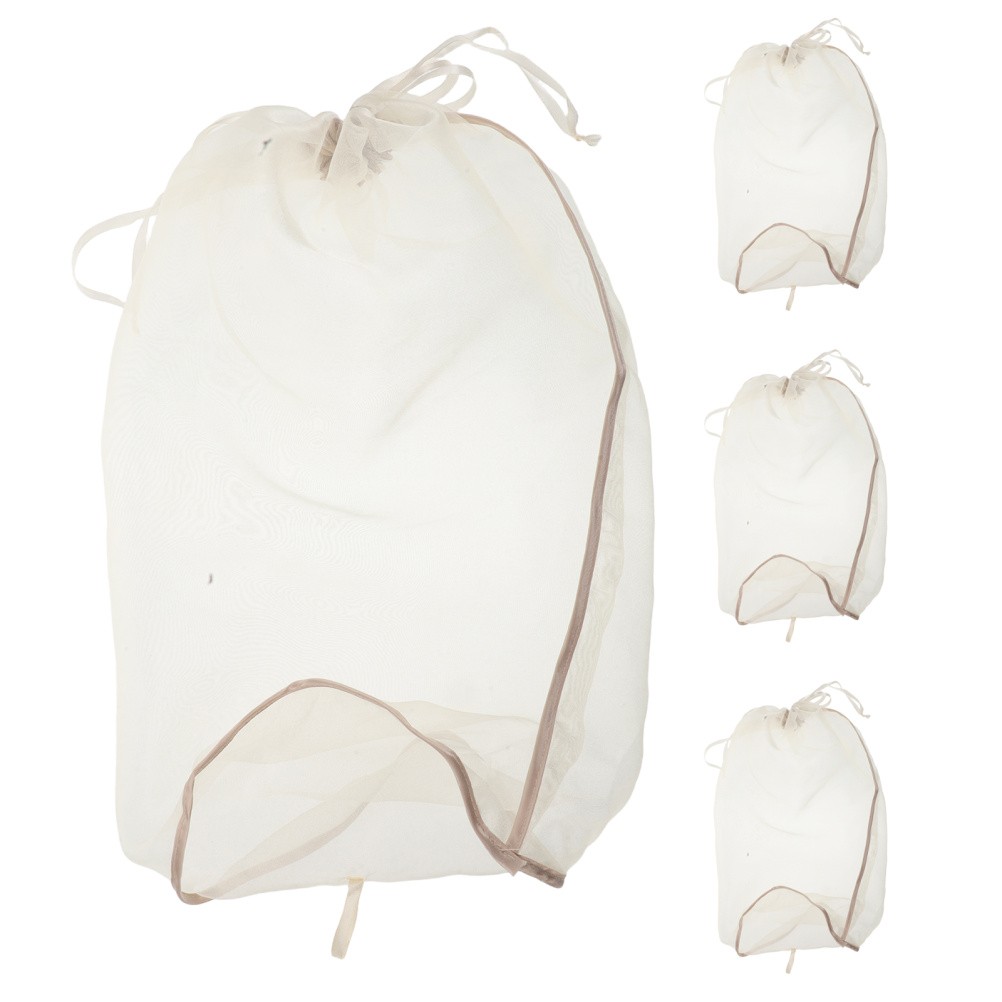 4 Pcs Fake Hair Strotage Bag Wig for Travel Dust-proof Organizer