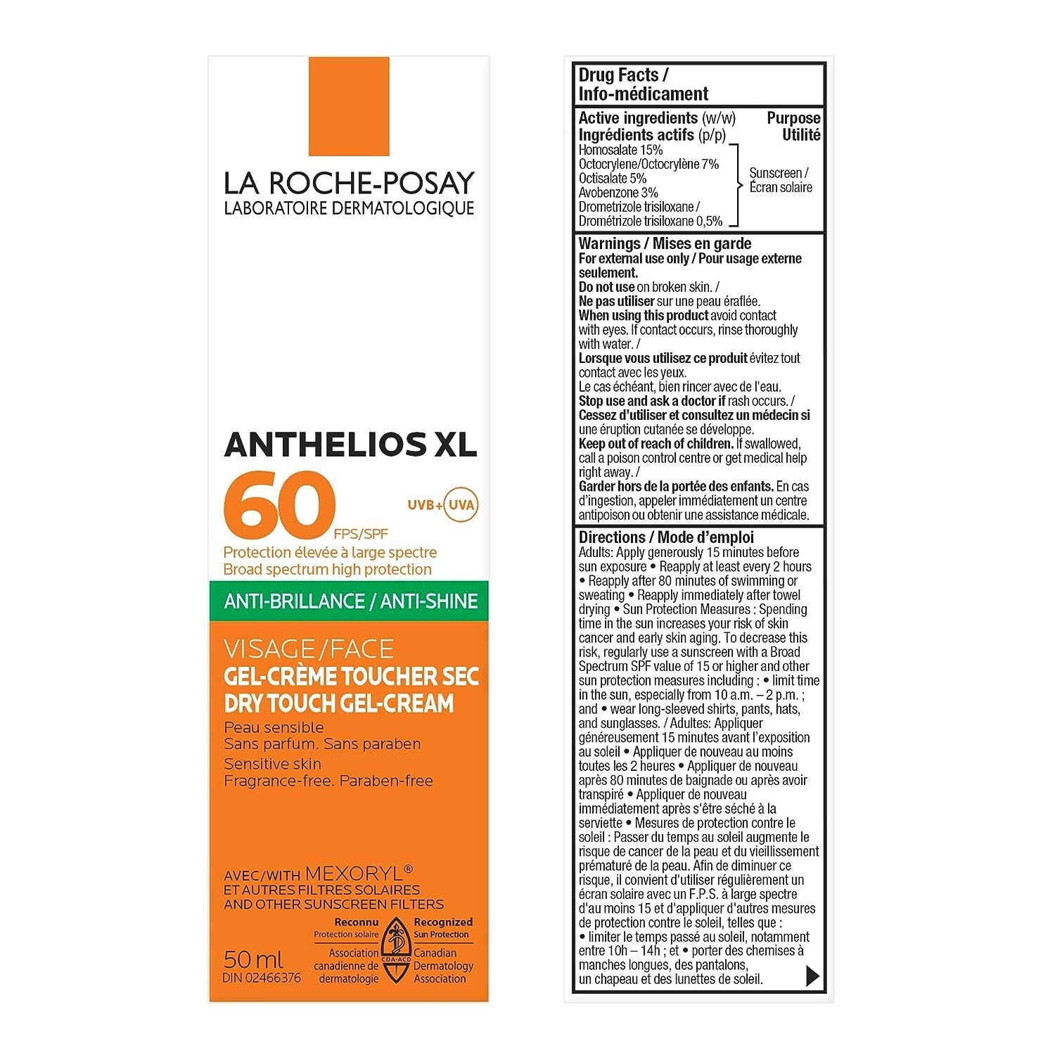 La Roche Posay Anthelios XL Body Sunscreen Lotion Anti-Shine SPF60 Long Expiry