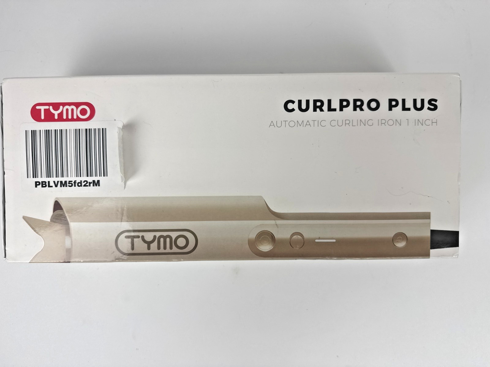TYMO CURLPRO PLUS Automatic Rotating Curling Iron 1 Inch Gold Open Box