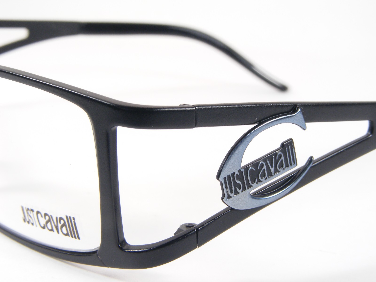 Just Cavalli JC0115 BR Matt Black /Blue UNIQUE RARE EYEGLASSES GLASSES 52-17-135