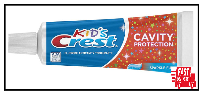Crest Kid’s Cavity Protection Toothpaste Sparkle Fun, 4.6 Oz (Pack of 3)