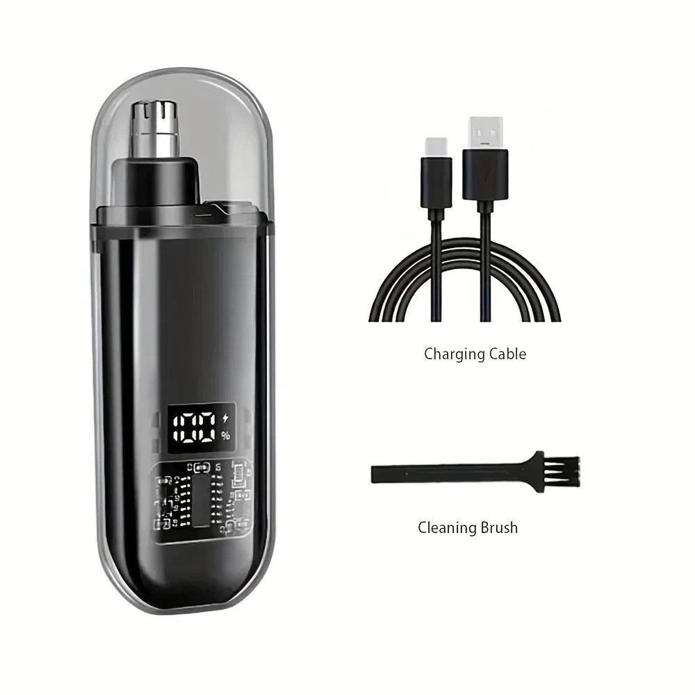 Nose Ear Hair Trimmer for Men USB C Rechargeable Portable Grooming Kit Fast Ch..