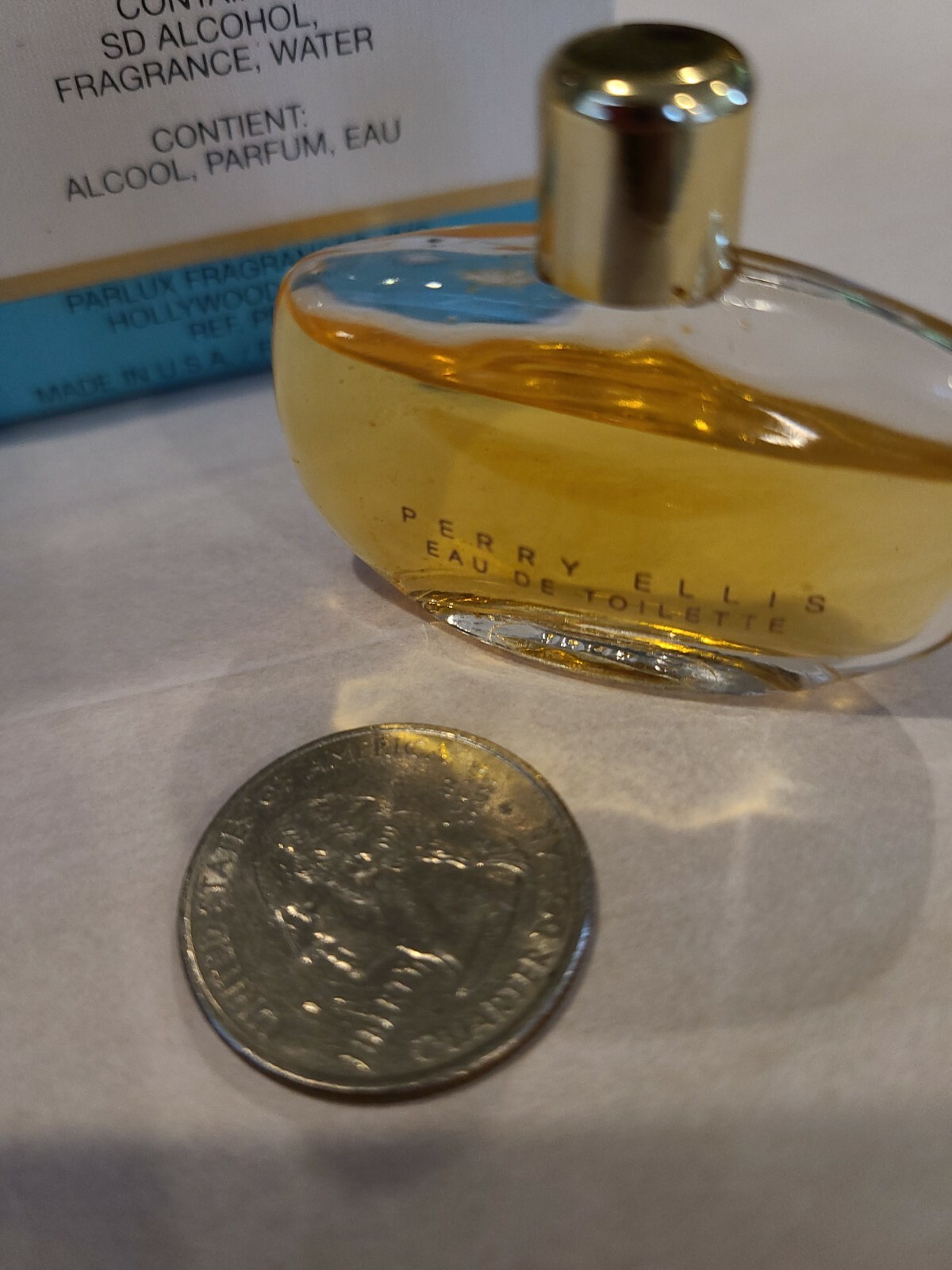Perry Ellis 1/8 oz Eau de Toilette Miniature New In Box *Collectible * Rare