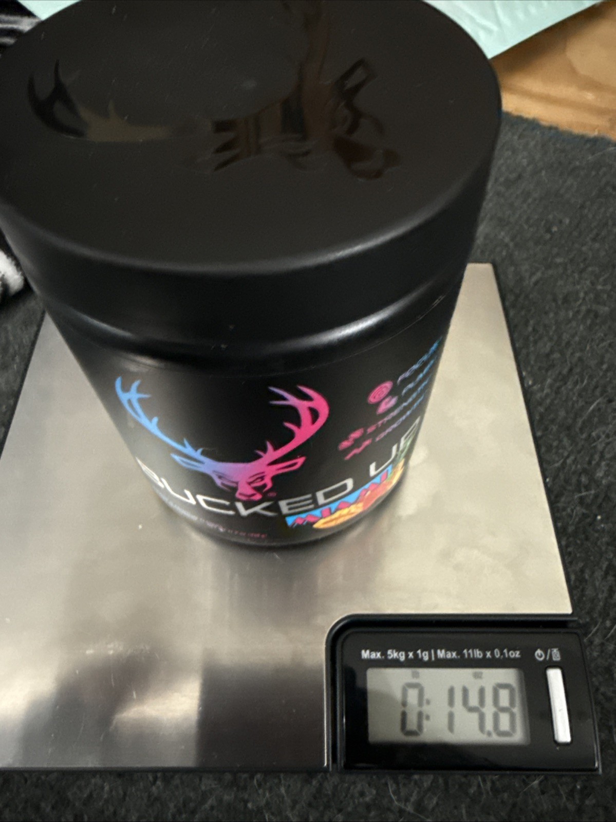 BUCKED UP Pre-Workout – Strawberry/Mango/Pineapple – 11.2oz – Miami