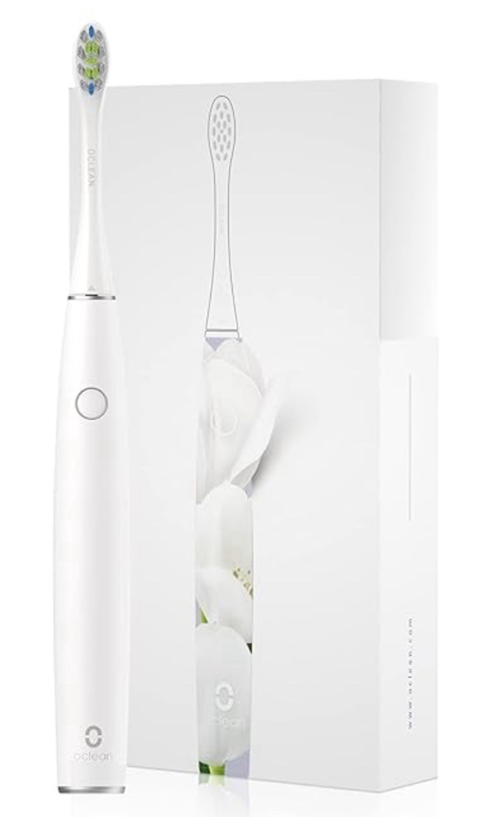 Oclean Wireless Portable Hand Held Electric Tooth Brush W/1 Brush Head White