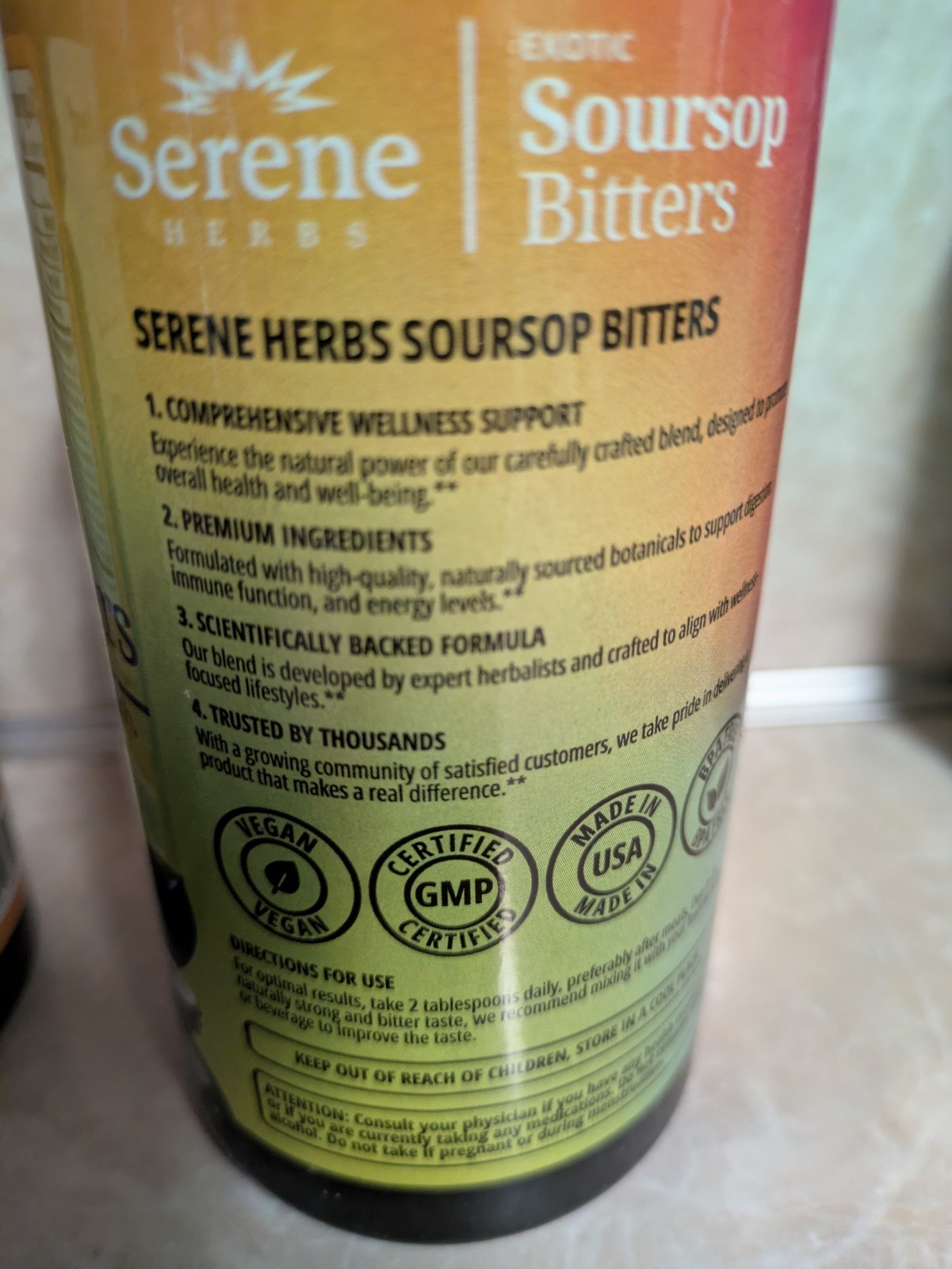 Serene Herbs Soursop Bitters Liquid Black Seed Bundle – Organic Herbal