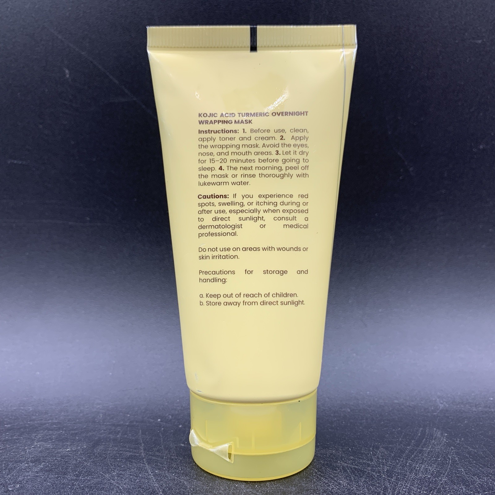 NEW Quia Korean Beauty Kojic Acid Turmeric Overnight Wrapping Mask 75ml