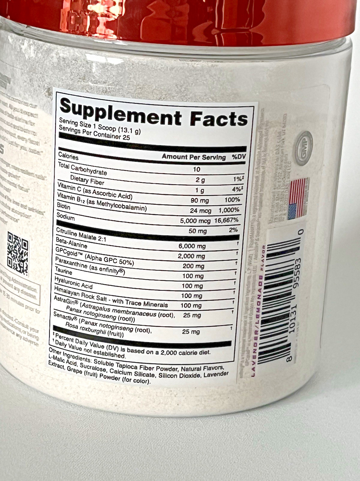 Babe By Bucked Up Women’s Pre-Workout Powder Lavender Lemonade 25 Serv. Exp 7/27