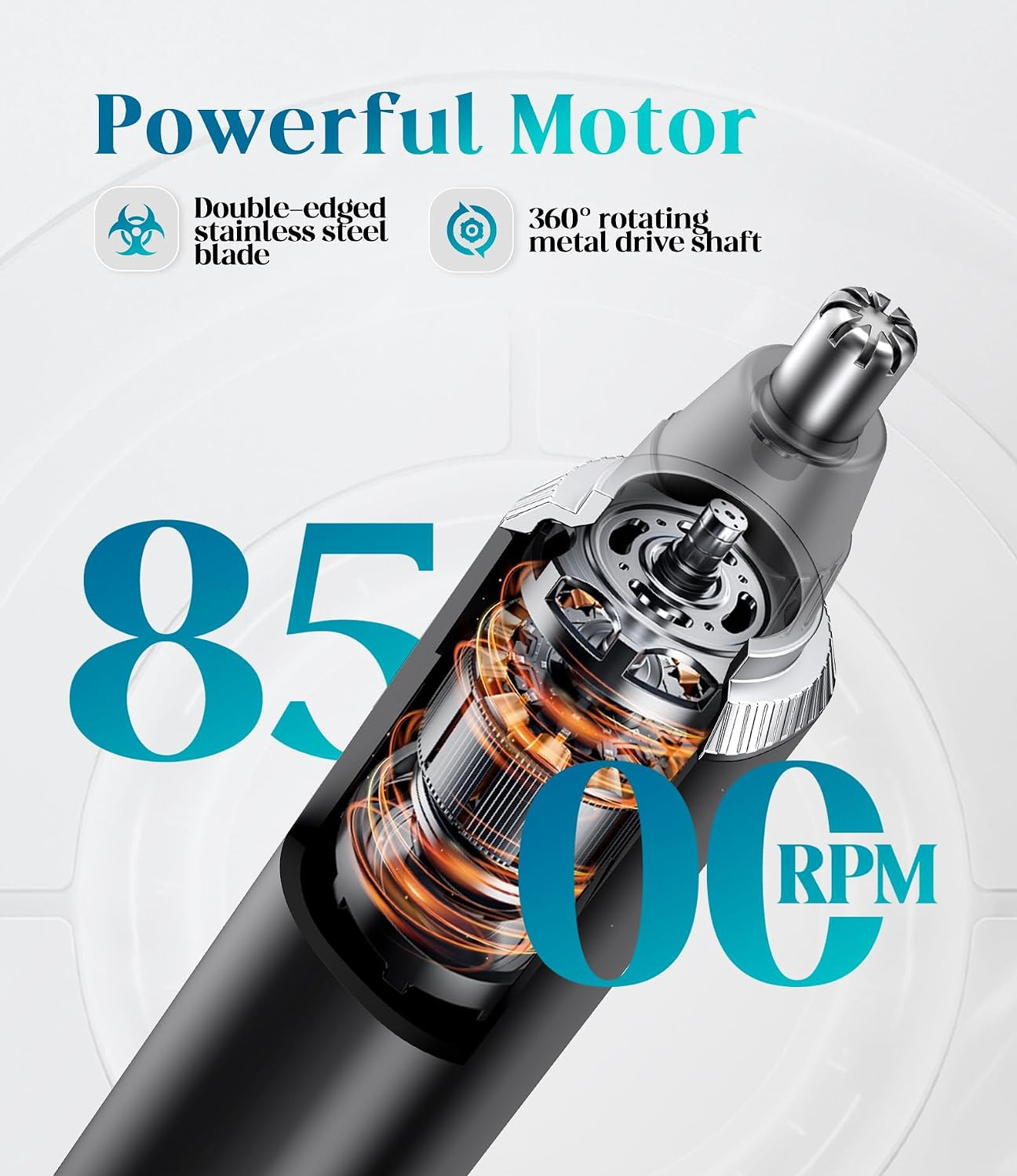 Nose Hair Trimmer for Men and Women, Type-C Rechargeable Precision Groomer
