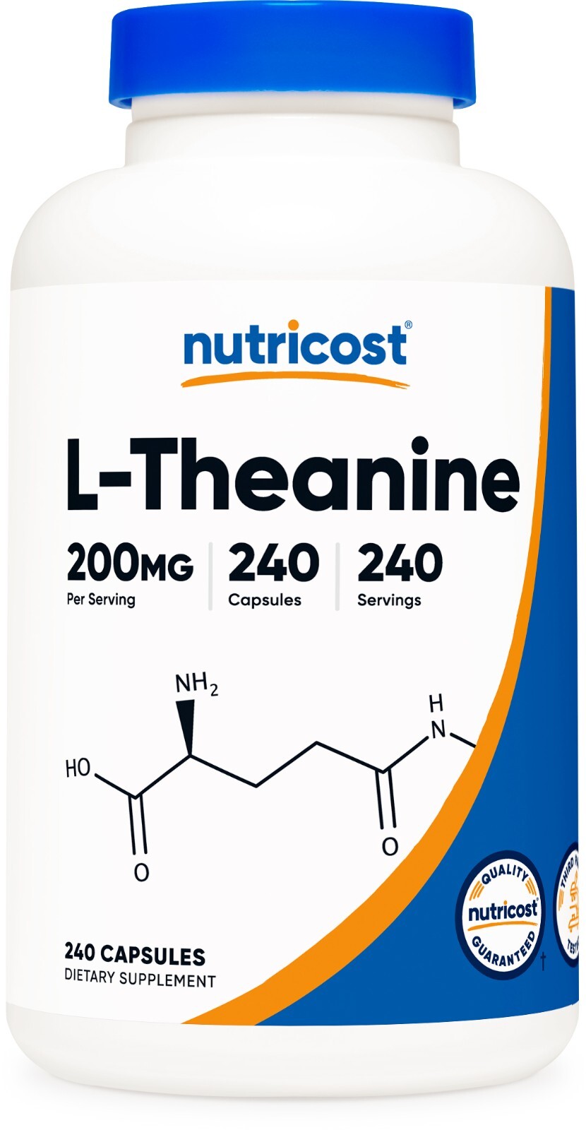 Nutricost L-Theanine 200mg, 240 Capsules – Double Strength