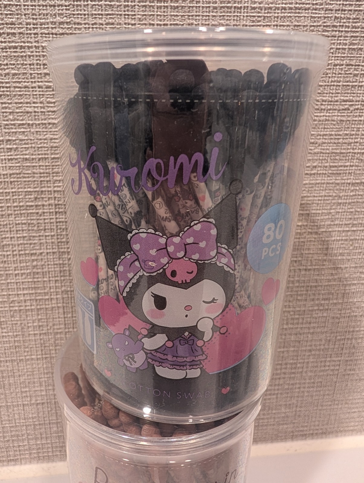 Sanrio Cotton Swabs 4 Pack 80pcs Each Total 320pcs Hello Kitty Kuromi Japan