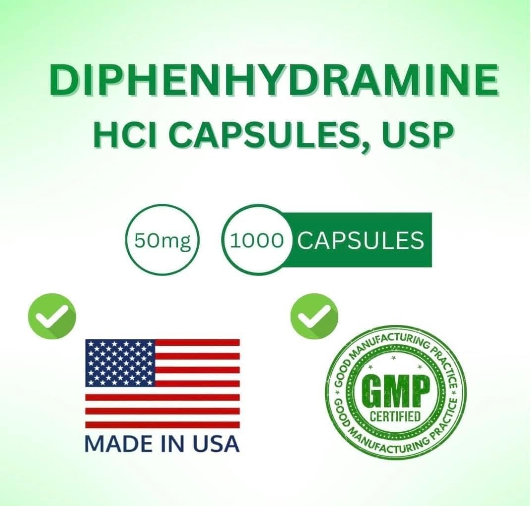 Allergy Relief Capsules, Fast-Acting Antihistamine for Indoor and Outdoor Use