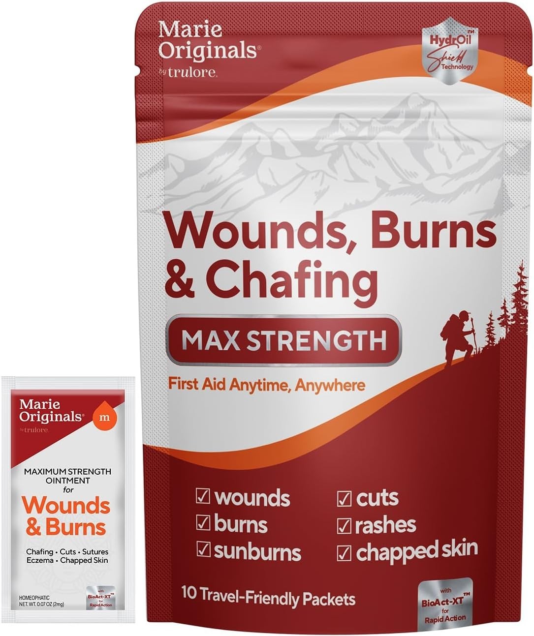 Marie Originals Repair Skin for Burns & Chafing Pouch 10 Packets First Aid