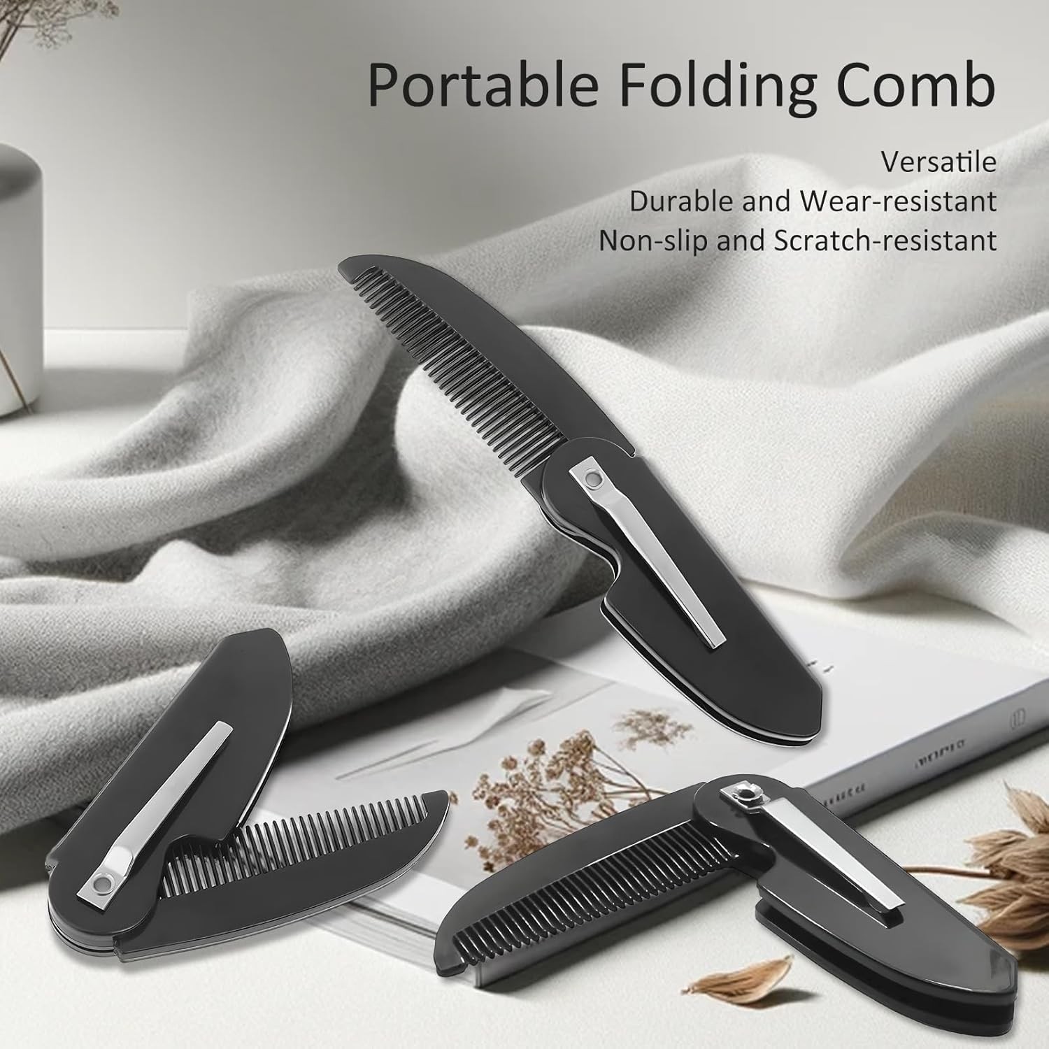4-Pa Handmade Sawcut Mustache b, Poet Folding b for