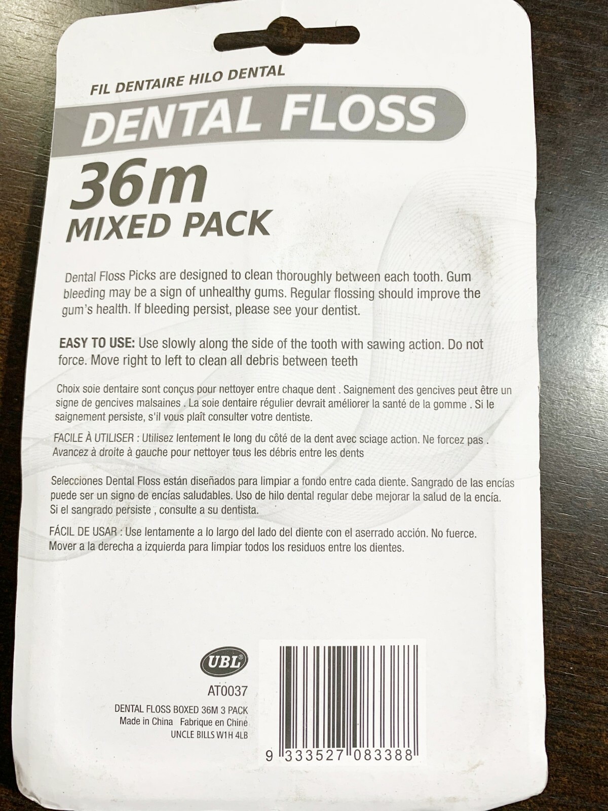 36M Dental Floss Mint Waxed Easy Simply Clean Healthy Teeth