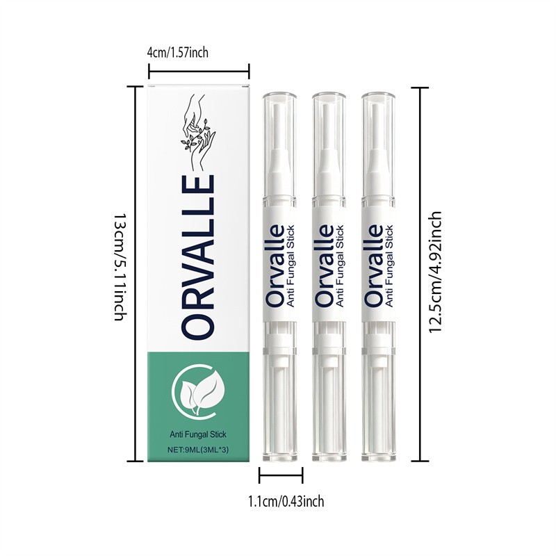 3PCS Orville Nail Fungus Pen Anti Fungus Infection Nail Care Repair Pen Toenail