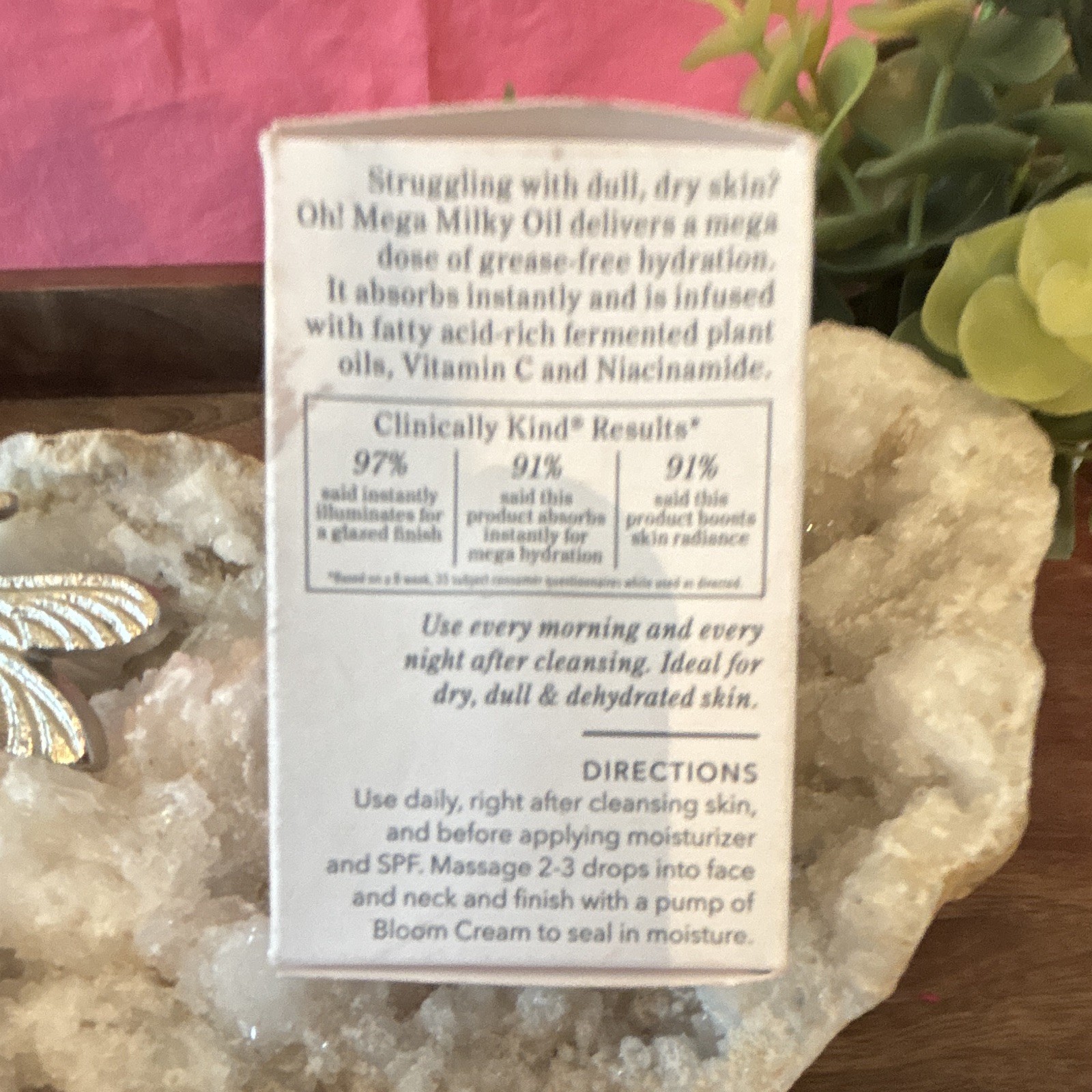 Beekman 1802 Oh! Mega Milky Oil Facial Oil Niacinamide Mini 0.5 fl oz