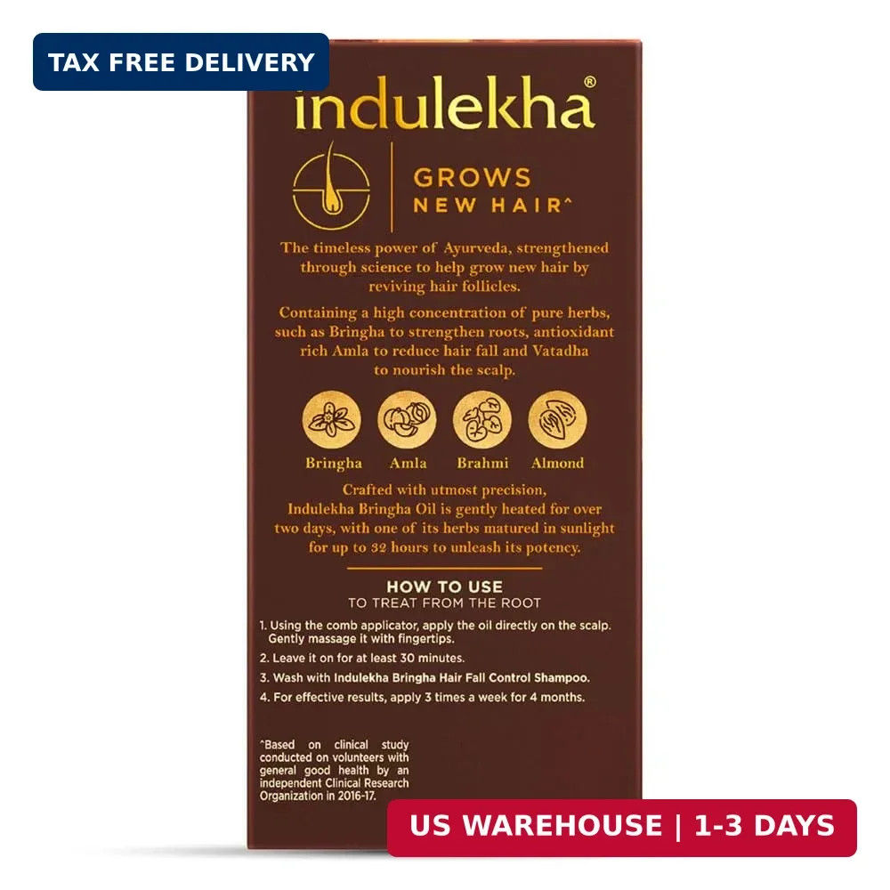 Indulekha Bringha Hair Oil Selfie Bottle, 100Ml
