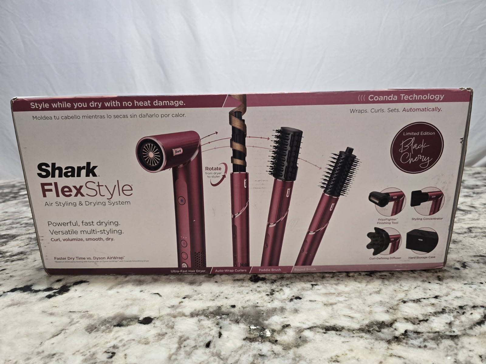 💫💠 NEW 💠💫 LIMITED EDITION Shark FlexStyle HD457CR Black Cherry Multi-Styler