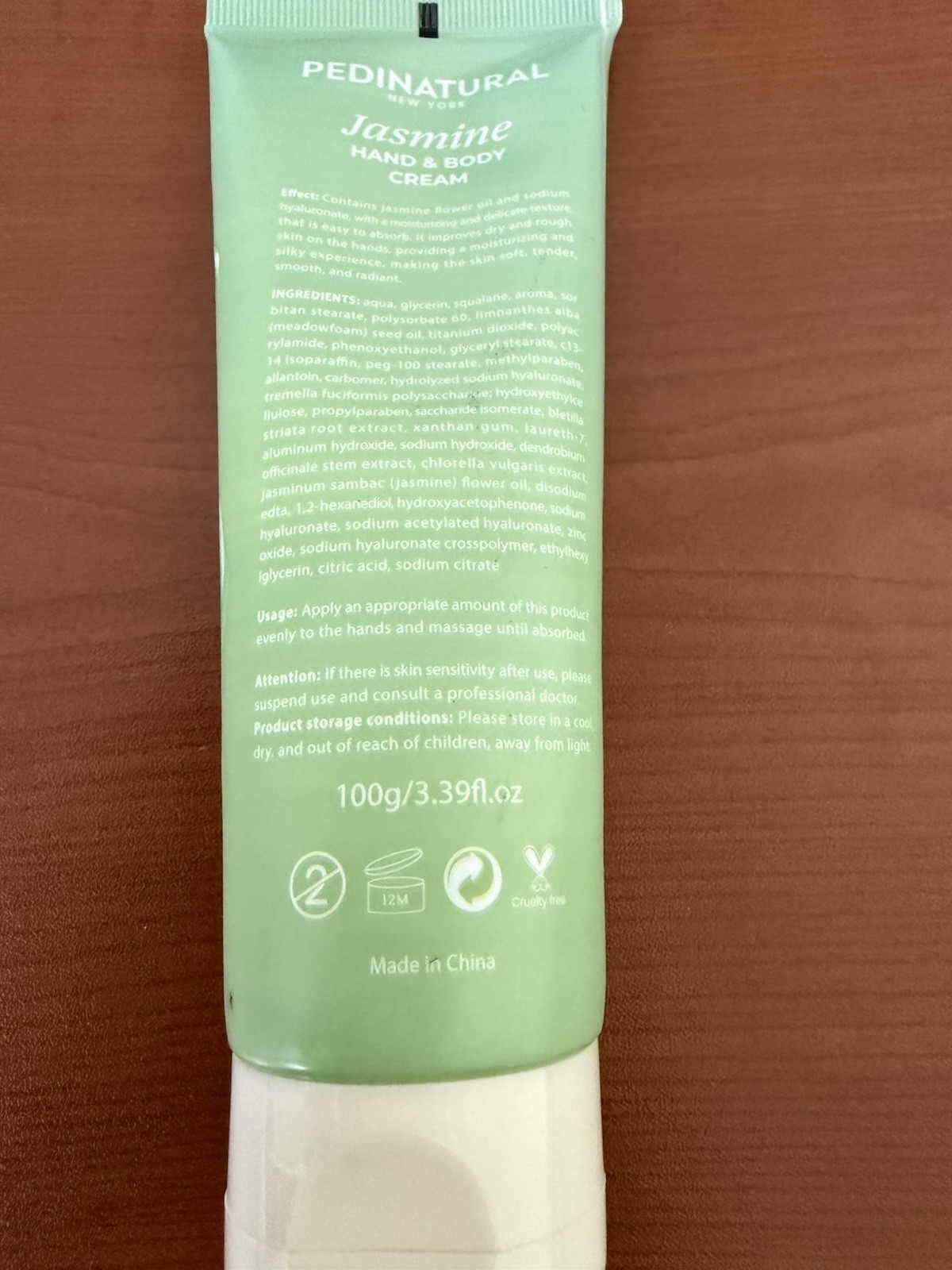 PEDINATURAL Jasmine Hand & Body Cream Moisturizing 100g/3.39oz
