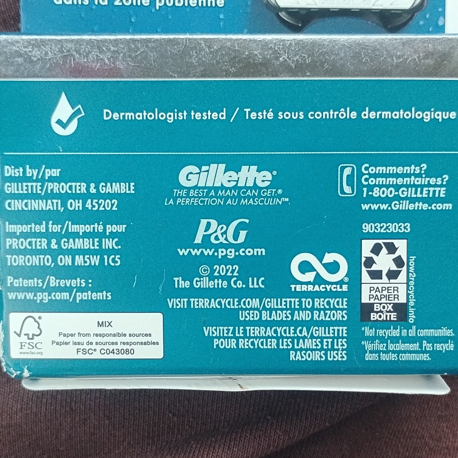Gillette Intimate Pubic Hair Razor Cartridges 4 Count Refills New 2X Lubrication