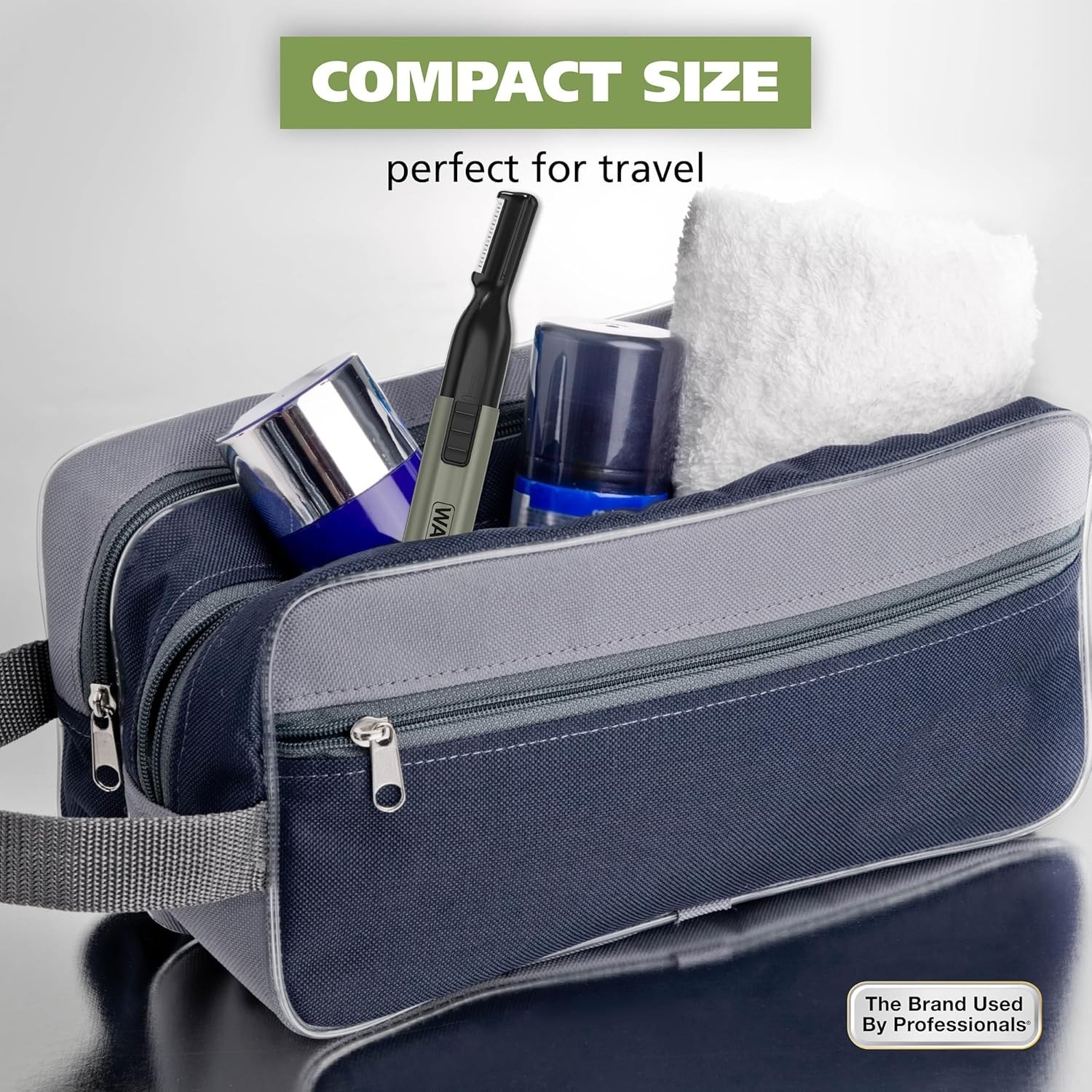 Wahl Micro Groomsman Battery Personal Trimmer for Hygienic Grooming with Rinseab