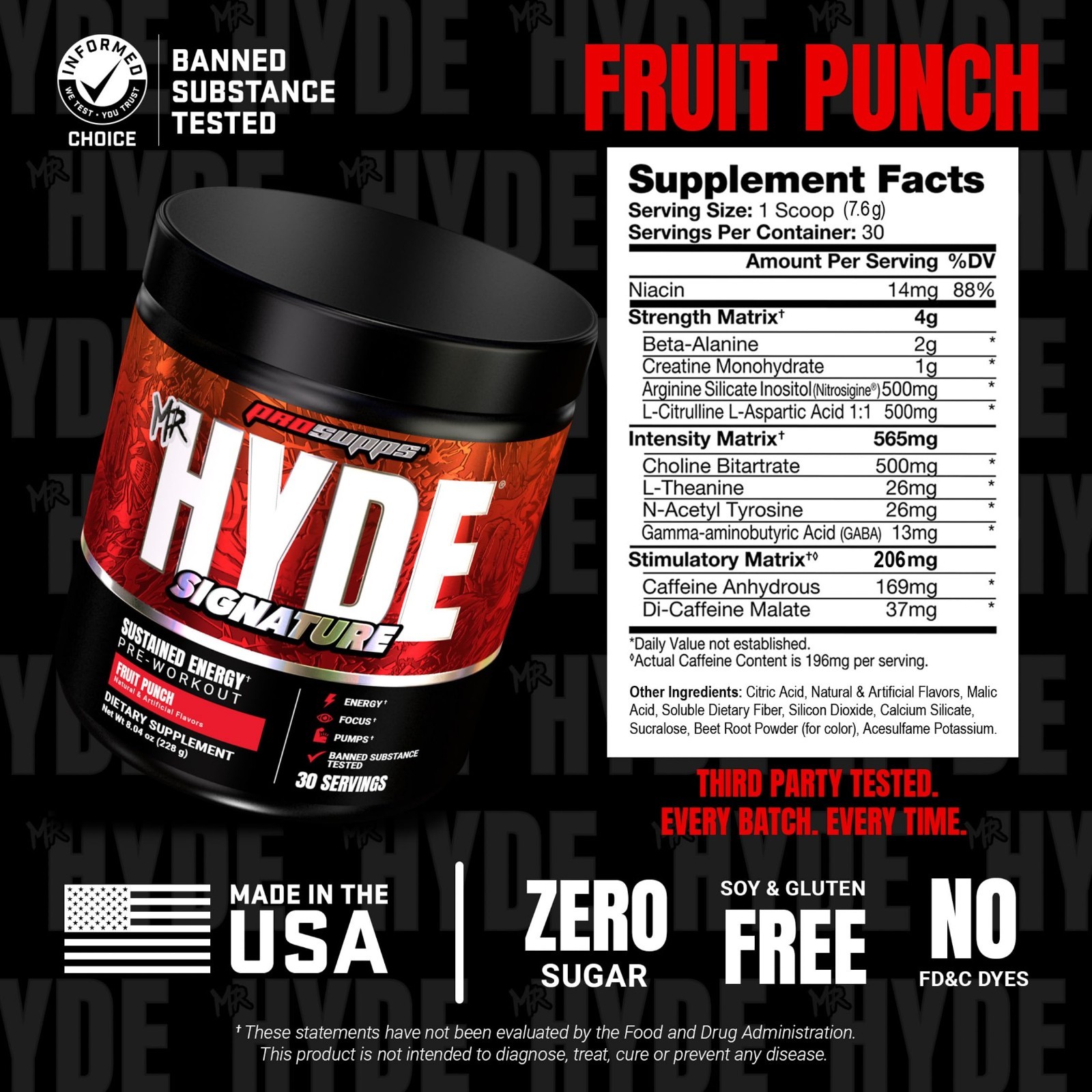 Pre Workout Powder with Creatine, Beta Alanine & Caffeine – Energy & Endurance B