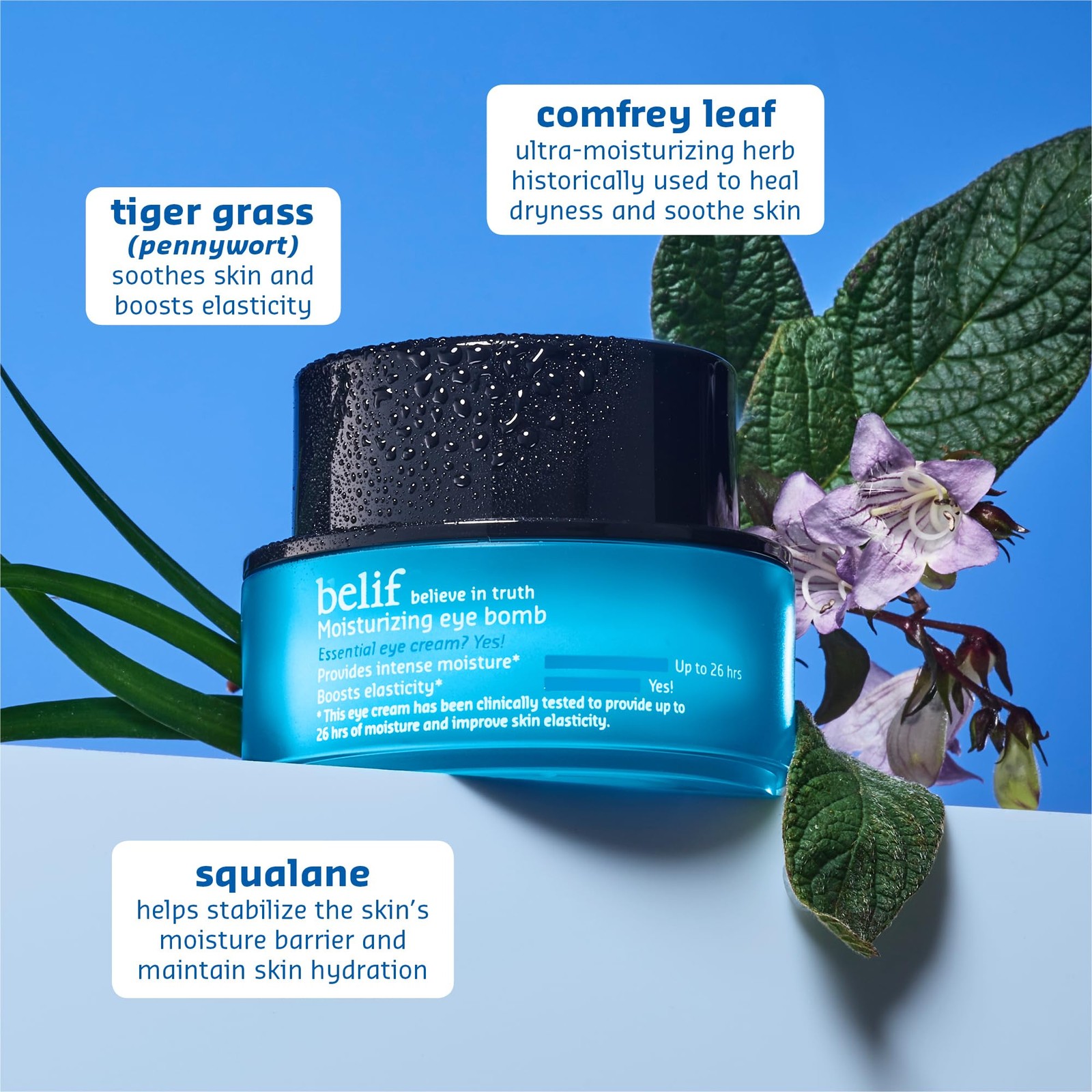 belif Moisturizing Eye Bomb | Reduce Puffiness Lines & Dark Circles | Under E…