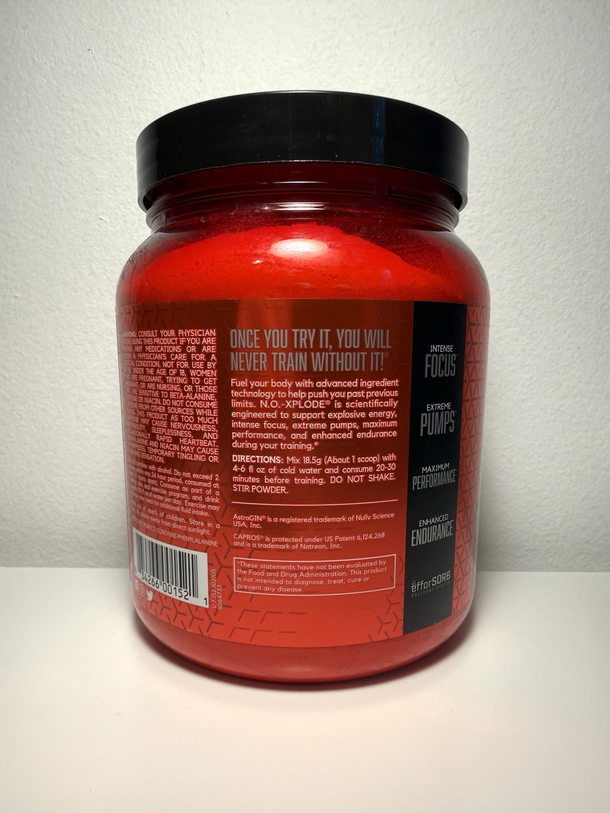 NO XPLODE Pre Workout Powder Fruit Punch 30 Servings BSN