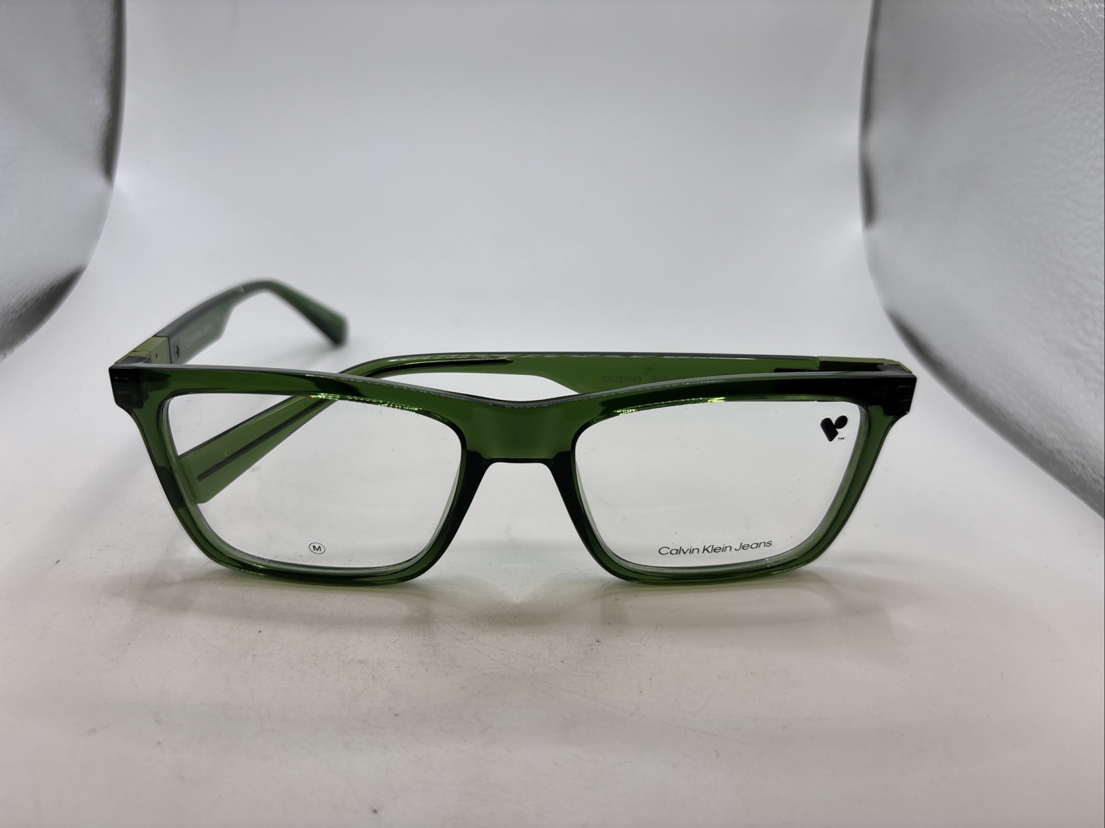 Calvin Klein Jeans CKJ23649 300 53/18 M 140 Transparent Green Eyeglasses A5000