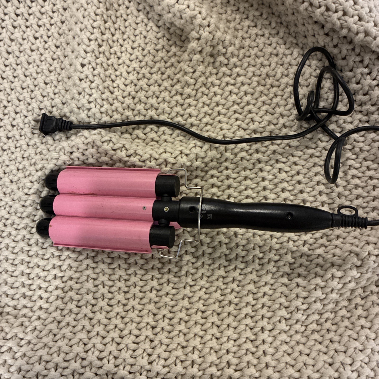 Triple 3 Barrel Ceramic Hair Crimper Iron Curling Curler Waver