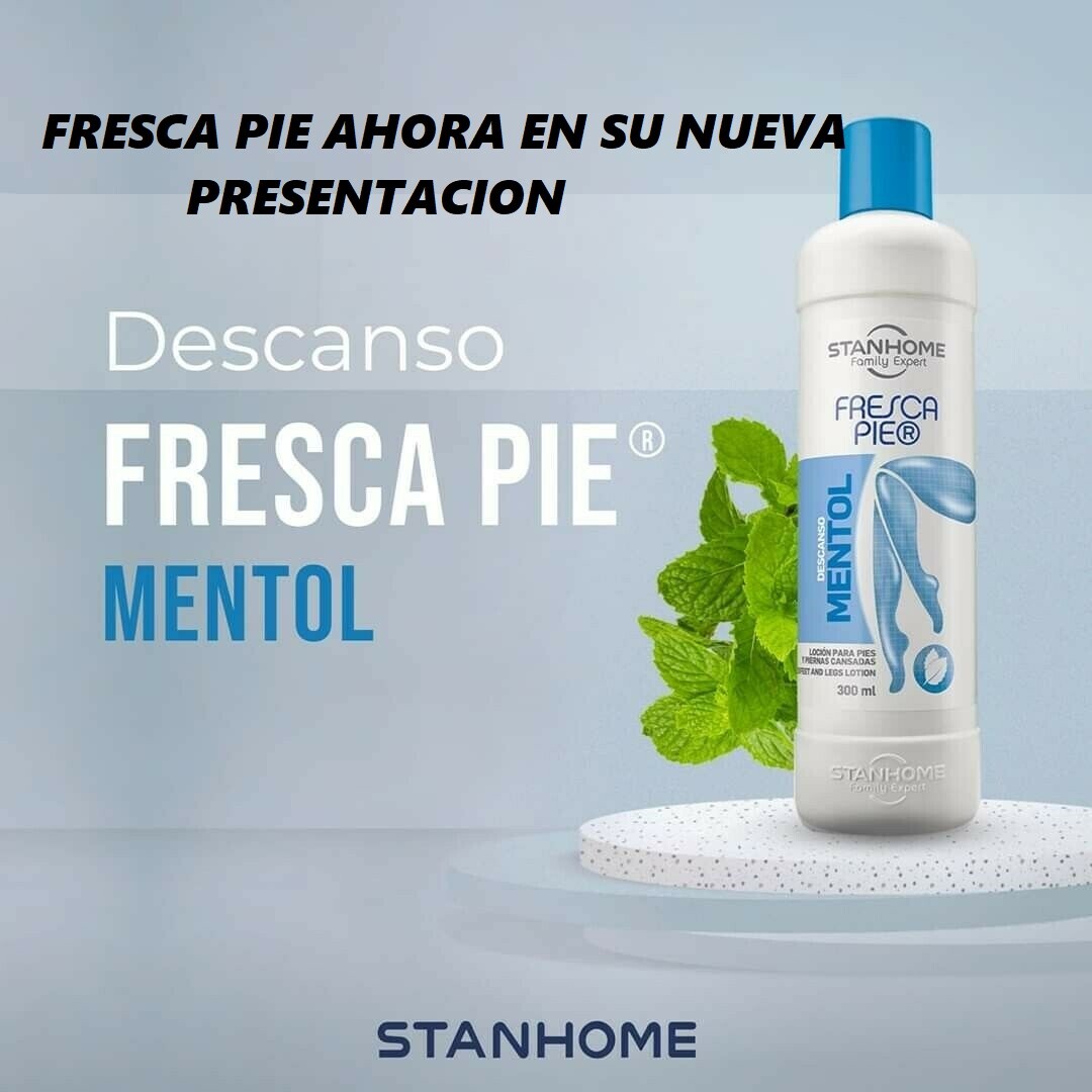 FRESCA PIE CON EXTRACTO DE LAUREL-MENTOL-ARNICA-PEPINO-GINKCO BILOBA Y MAS