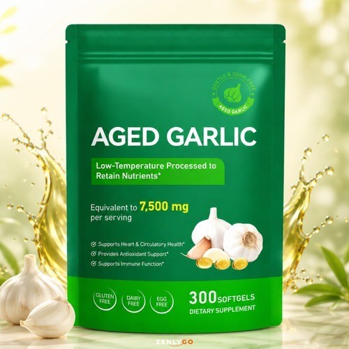 Aged Garlic Extract 7500mg Immune Support 300 Softgels Heart Health Antioxidant