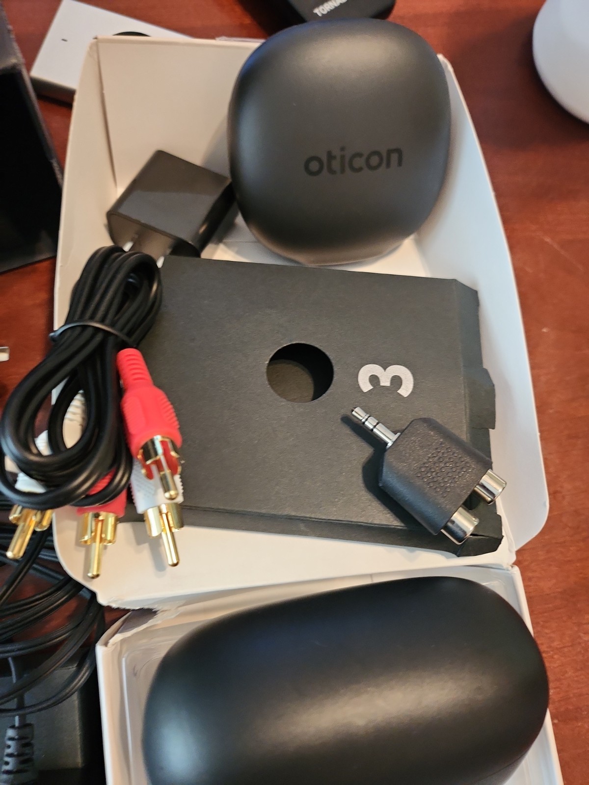 Oticon Charger Minirite Charger TV Adapter Cables Case Chargers..No Hearing Aids