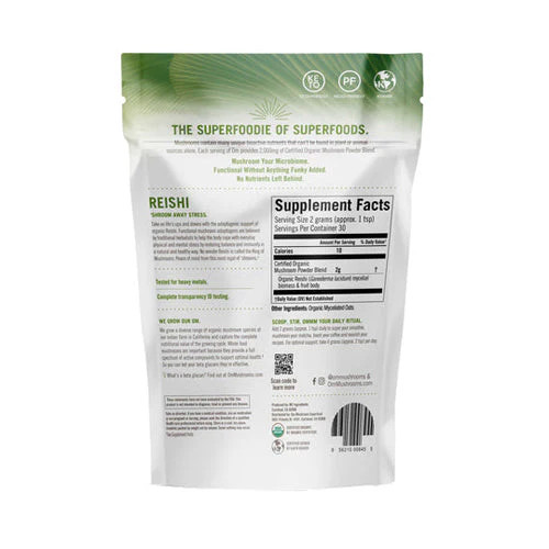 Reishi Mushroom Superfood Powder 60 Grams By Om Mushrooms