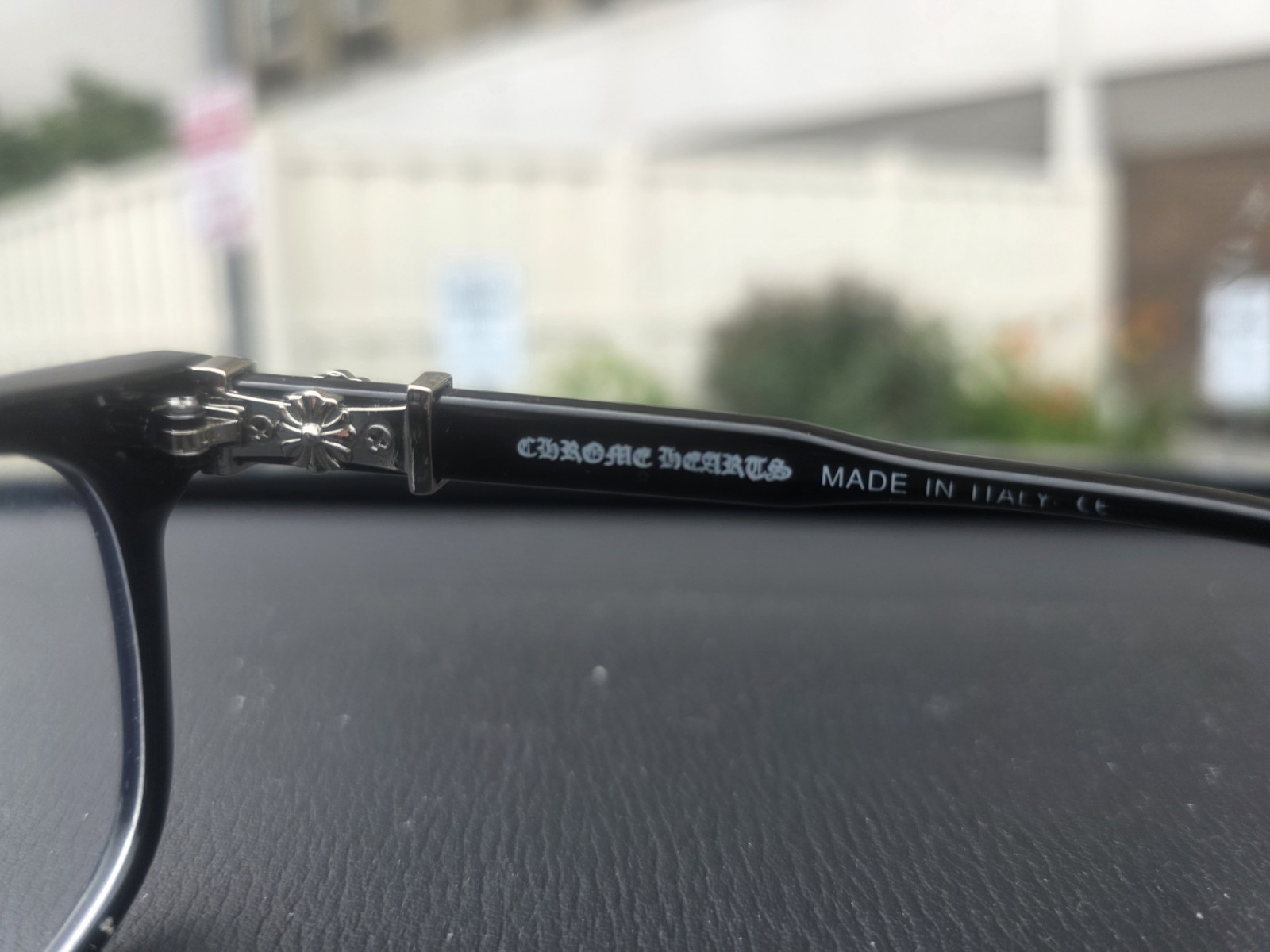 Chrome Hearts 2273 Black Full Rim Eyeglasses Frames 53-18-138 Plastic/Metal