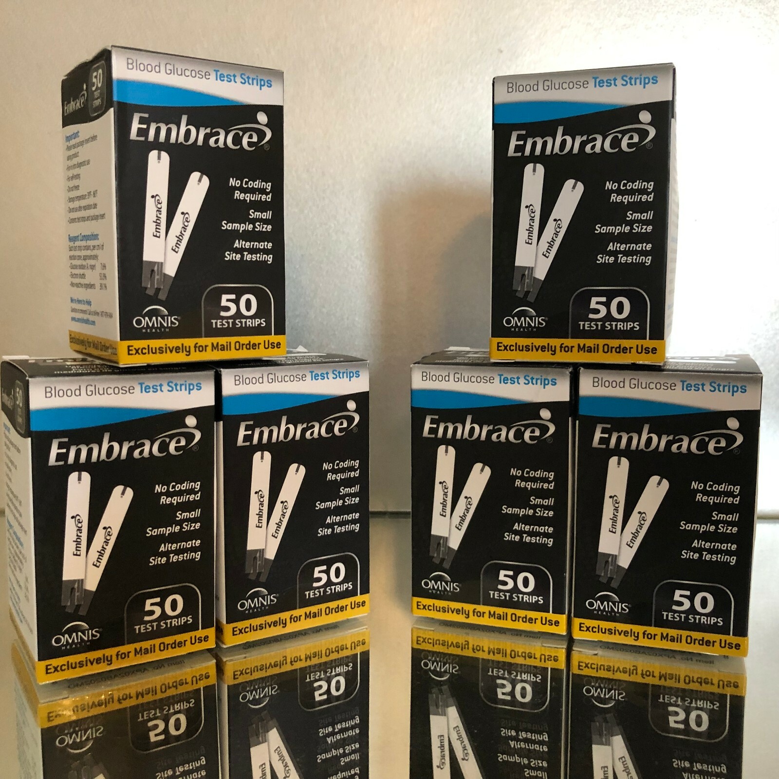 Embrace Blood Glucose Test Strips 300 Count. EXP 05/2025 FREE SHIPPING