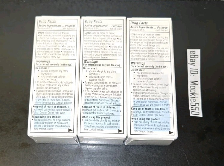 EXP 04/2026+! 3 Box Lot Large 0.33oz (10mL) iVIZIA Lubricant Eye Drops