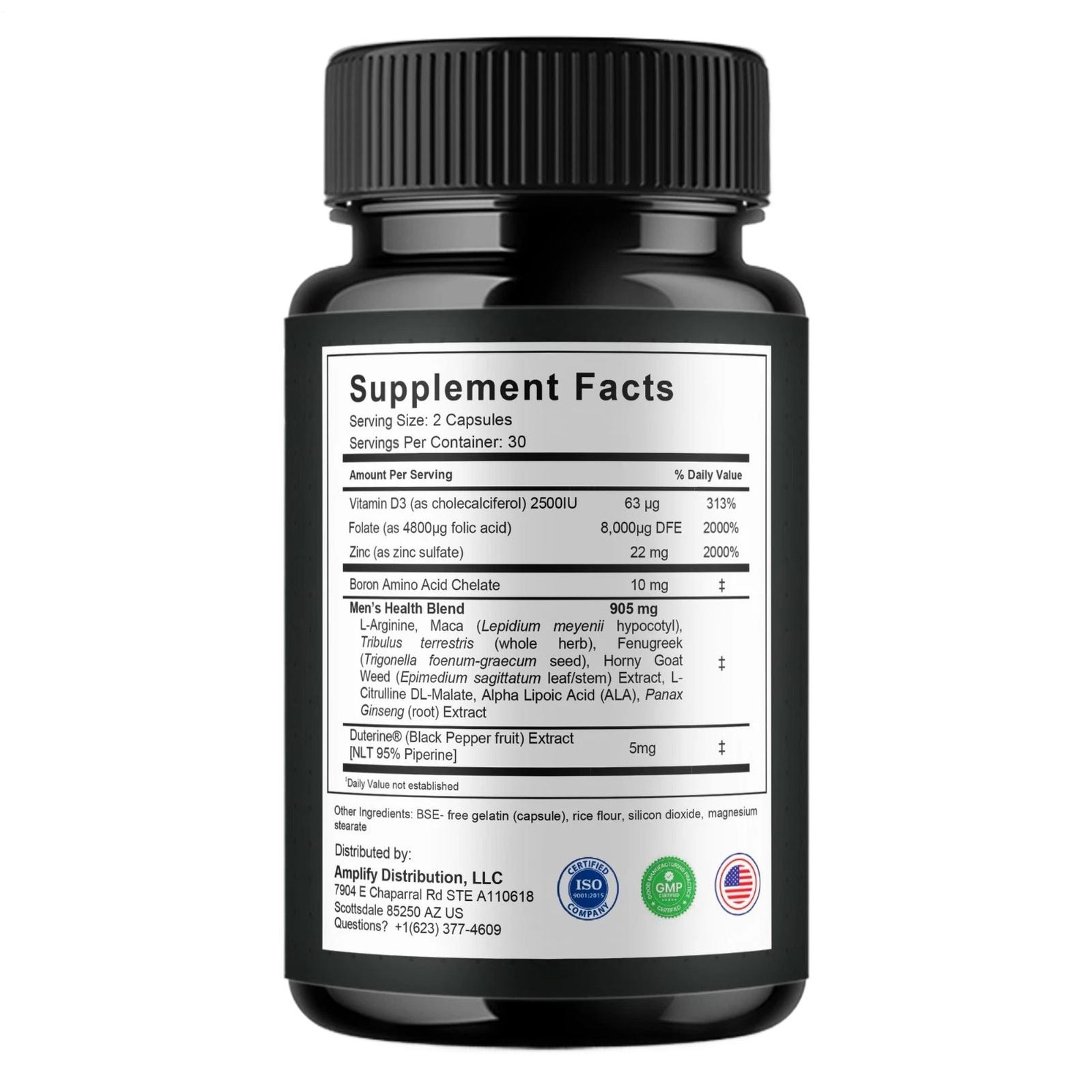 Steel Power Enhanced Performance Supplement, 60-Count Male Health Support