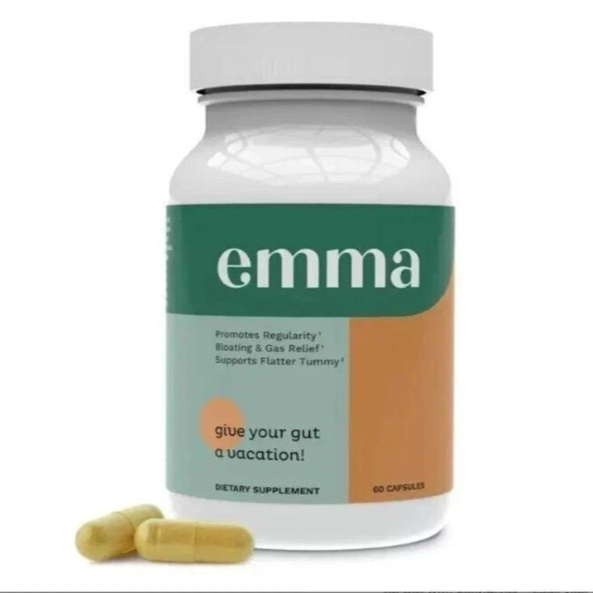 Emma Gut Health & Colon Cleanse–Relief from Bloating & Digestive, 60 Capsules