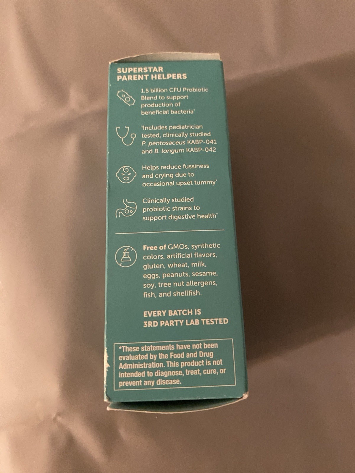 SMARTY PANTS~~AGES 0-24 MONTHS~~BABY PROBIOTIC 0.27 OZ NIB 20