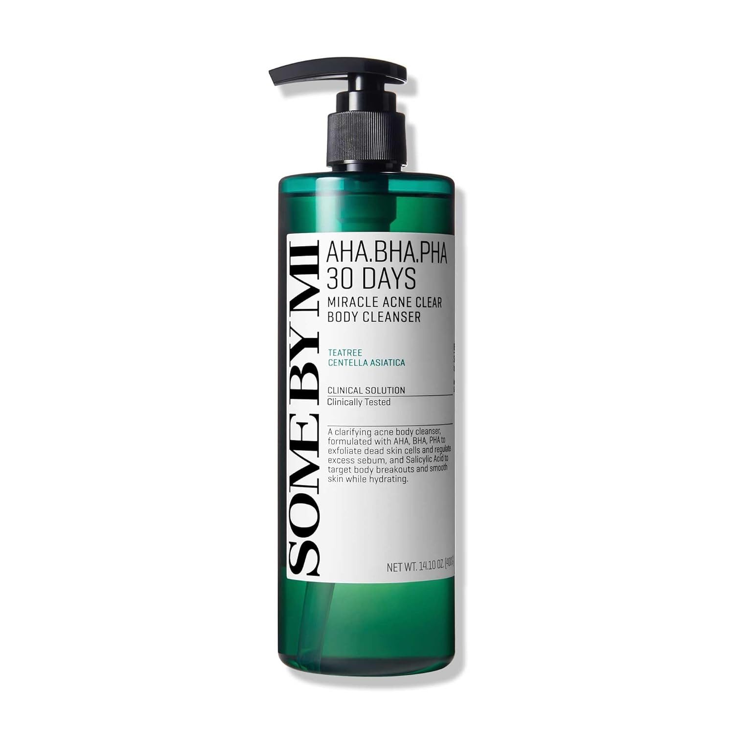 SOME BY MI AHA BHA PHA 30 Days Miracle Acne Clear Body Cleanser – 13.5oz, 400ml